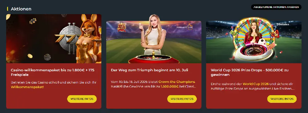 777Vault Aktionen